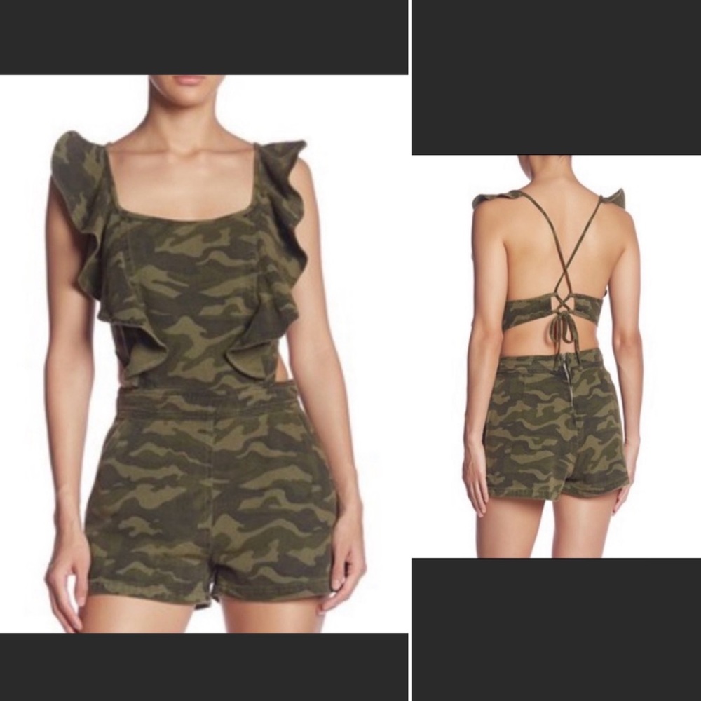 Do + Be Camouflage Romper